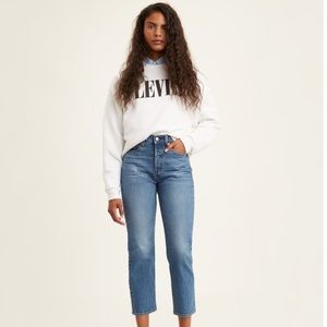 Levi's Wedgie Straight Premium Jeans Jive Sound Button‎ Fly Size 32